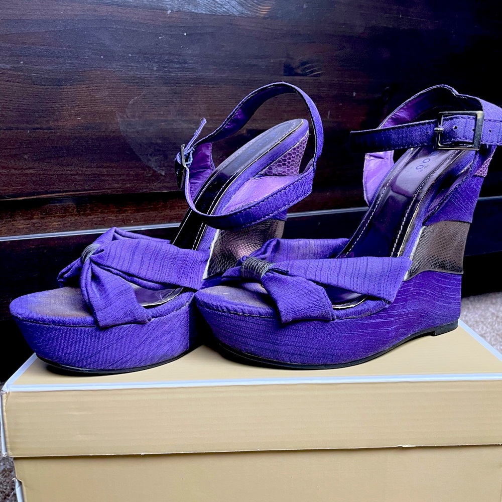Purple & Chrome Wedge
